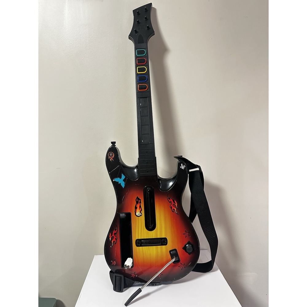 Nintendo Wii Guitar Hero Red Octane 95455.805 Wireless Controller Sunburst